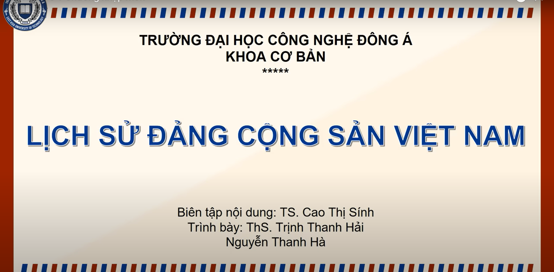 SSH1204 – Lịch sử Đảng Cộng sản Việt Nam